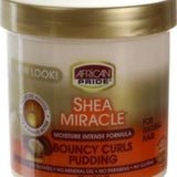 African Pride Shea Butter Miracle Bouncy Curls Pudding 15 Ounce Jar
