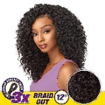 Sensationnel Lulutress Braid Out CrochetBraid – 3X Braid Out 12-Inch Synthetic Hair Extensions with Pre-Looped Crochet B