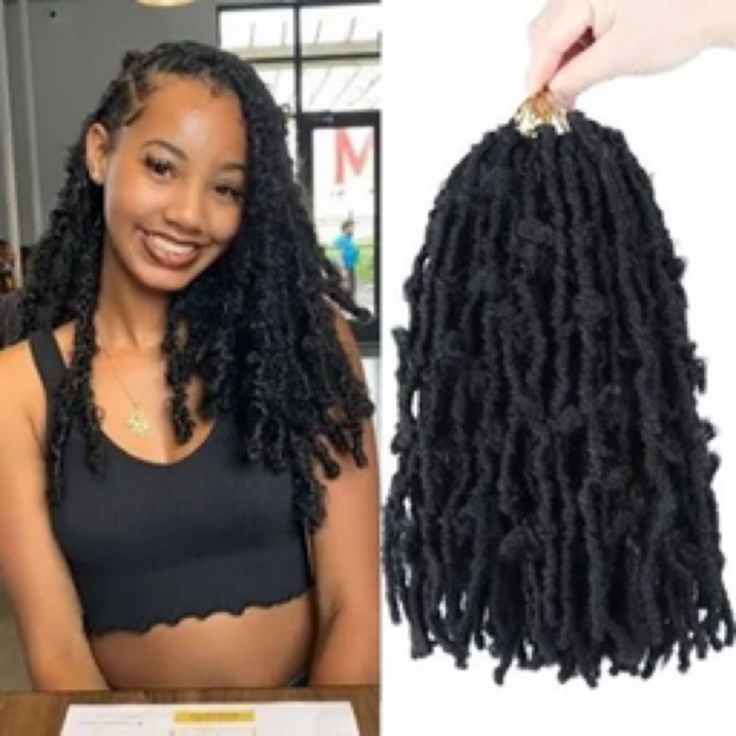 Authentic Butterfly Locs 12in