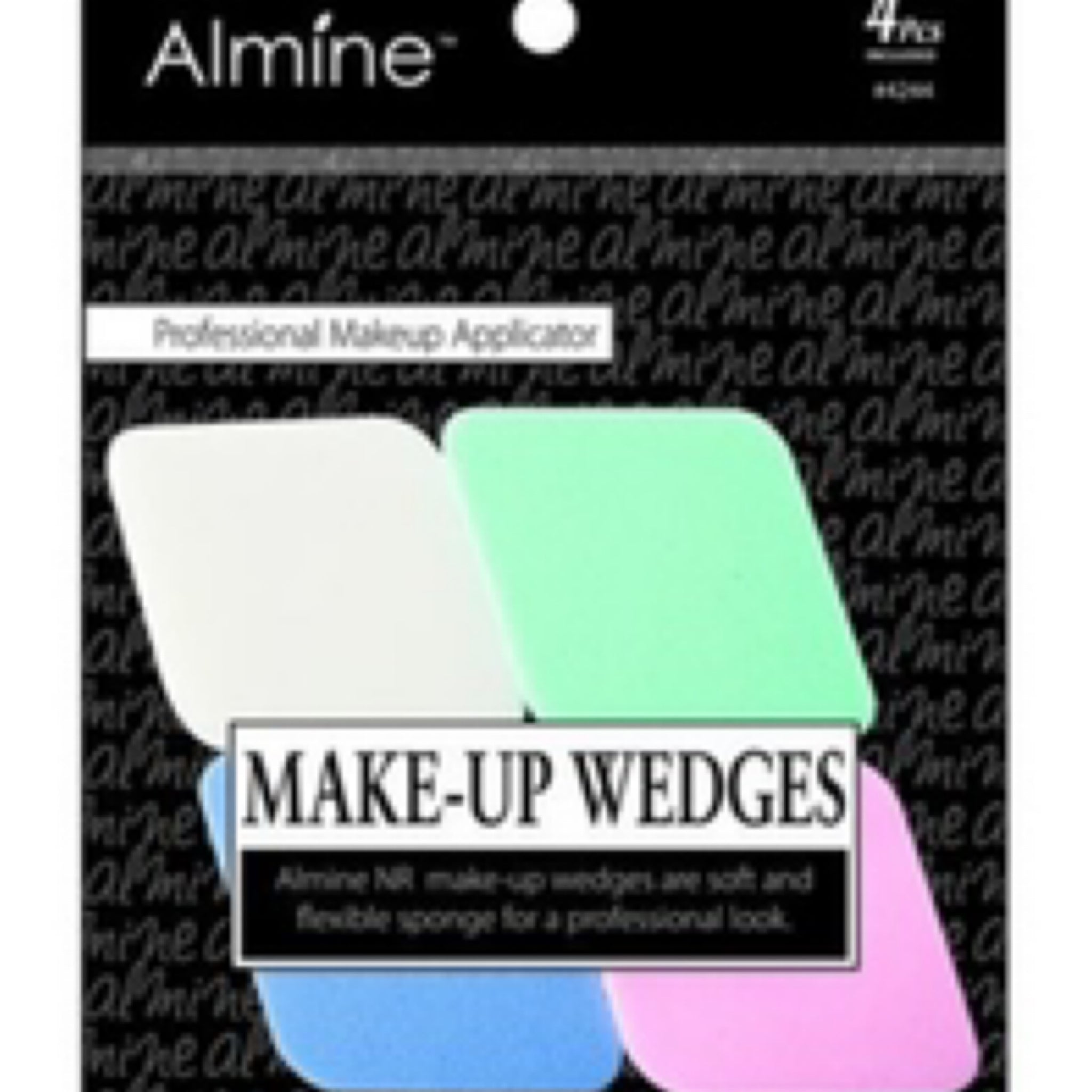 Almine Make-Up Wedges Soft Flexible Sponge Makeup Applicator Assort 4pcs 4244