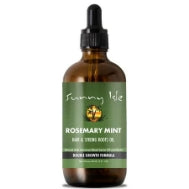Sunny Isle Rosemary Mint Hair and Strong Roots Oil 3oz | Infused with Biotin & Jamaican Black Castor Oil | Strengthen and Nourish Hair Follicles | Dry Scalp