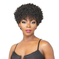 Janet Collection Natural Afro Series - Eden Wig - Synthetic - Short Tight Curly - Sideways Style