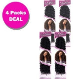 Sensationnel Lulutress Crochet Braid Water Wave 18(#1B Off Black)