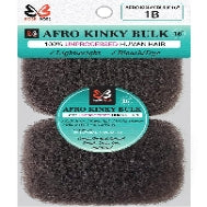 Bobbi BOSS Unprocessed Human Hair Afro Kinky Bulk 12 (Natural Black)