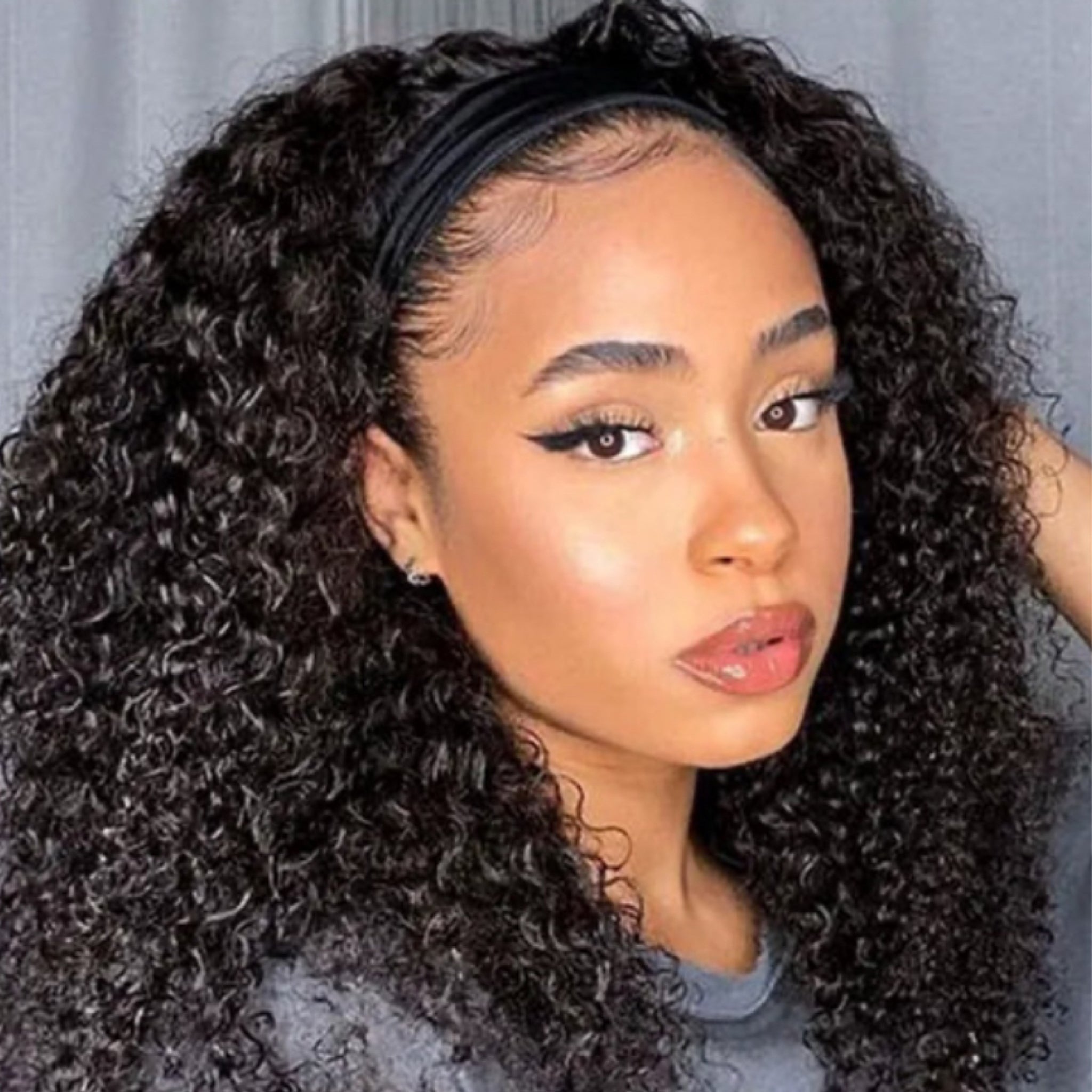 Ashmary Curly Headband Wig 16 Inc