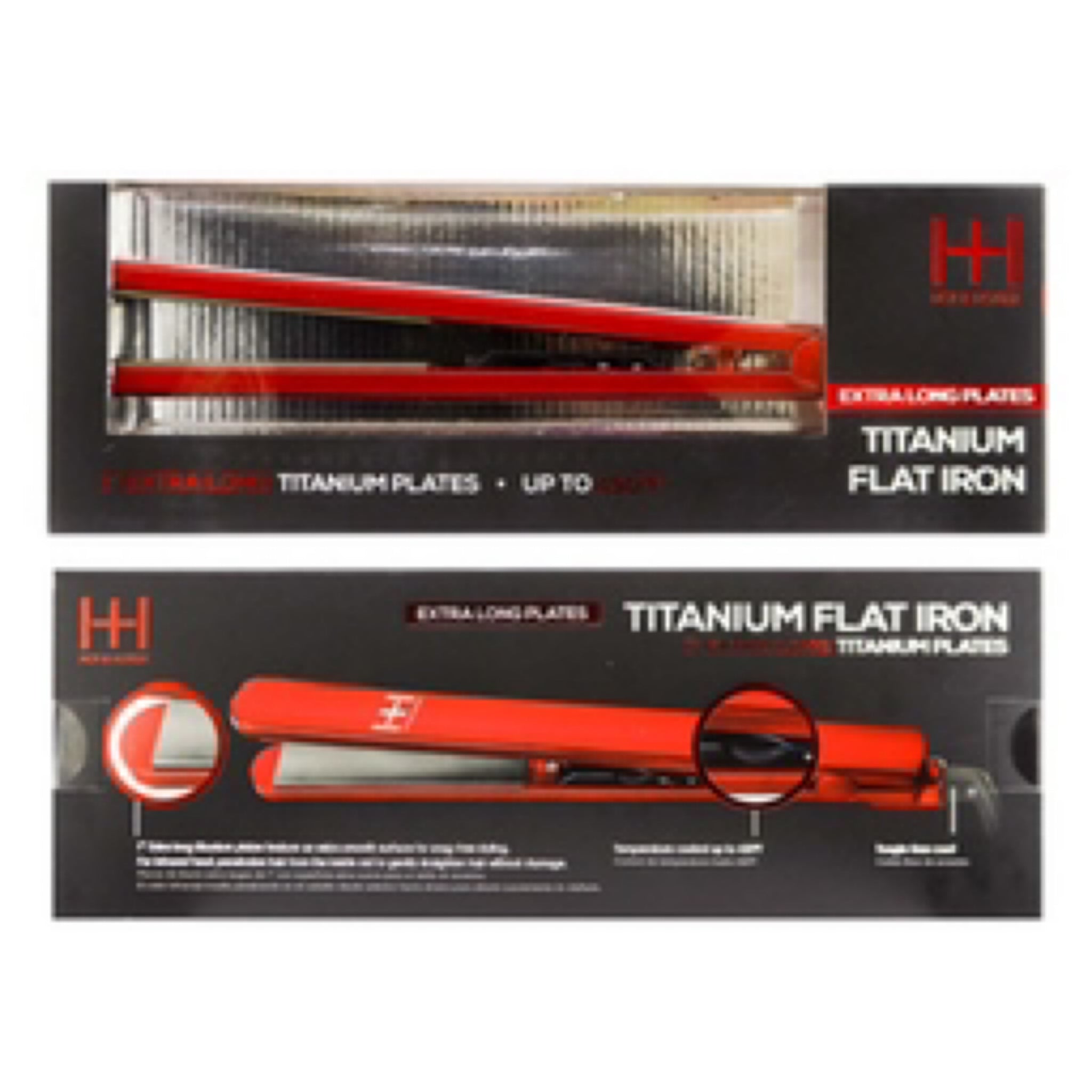 Annie H&H Titanium Ceramic Flat Iron 1" 058942