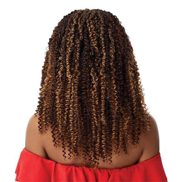 Outre X-Pression Twisted Up 4x4 Lace Front Braid Wig Kinky Boho Passion Waterwave 18" (613) — Outre X-Pression Twisted Up 4X4 Lace Front Wig - KINKY BOHO PASSION WATERWAVE 18"