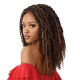 Outre X-Pression Twisted Up 4x4 Lace Front Braid Wig Kinky Boho Passion Waterwave 18" (613) — Outre X-Pression Twisted Up 4X4 Lace Front Wig - KINKY BOHO PASSION WATERWAVE 18"