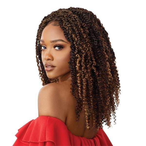 Outre X-Pression Twisted Up 4x4 Lace Front Braid Wig Kinky Boho Passion Waterwave 18" (613) — Outre X-Pression Twisted Up 4X4 Lace Front Wig - KINKY BOHO PASSION WATERWAVE 18"