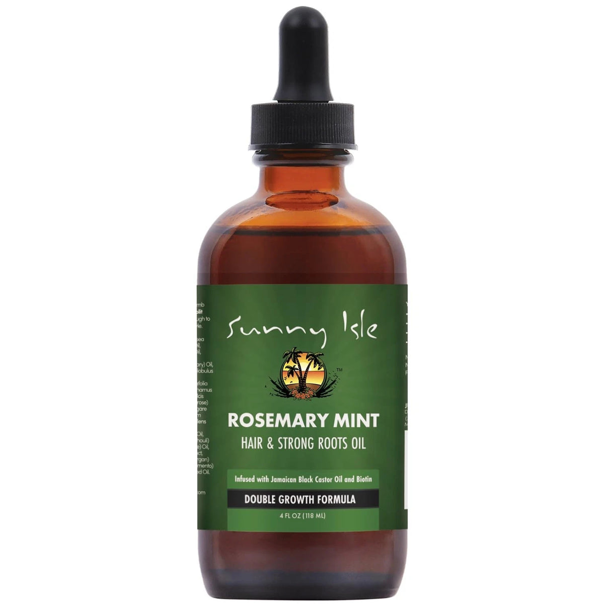 Sunny Isle Rosemary Mint Hair and Strong Roots Oil 3oz | Infused with Biotin & Jamaican Black Castor Oil | Strengthen and Nourish Hair Follicles | Dry Scalp