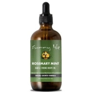 Sunny Isle Rosemary Mint Hair and Strong Roots Oil 3oz | Infused with Biotin & Jamaican Black Castor Oil | Strengthen and Nourish Hair Follicles | Dry Scalp