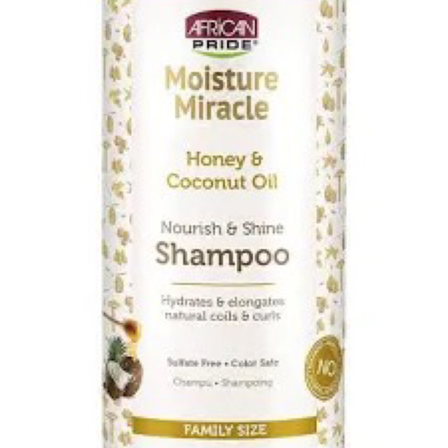 African Pride Moisture Miracle Shine Enhancing Nourishing Daily Shampoo 16 Fl Oz