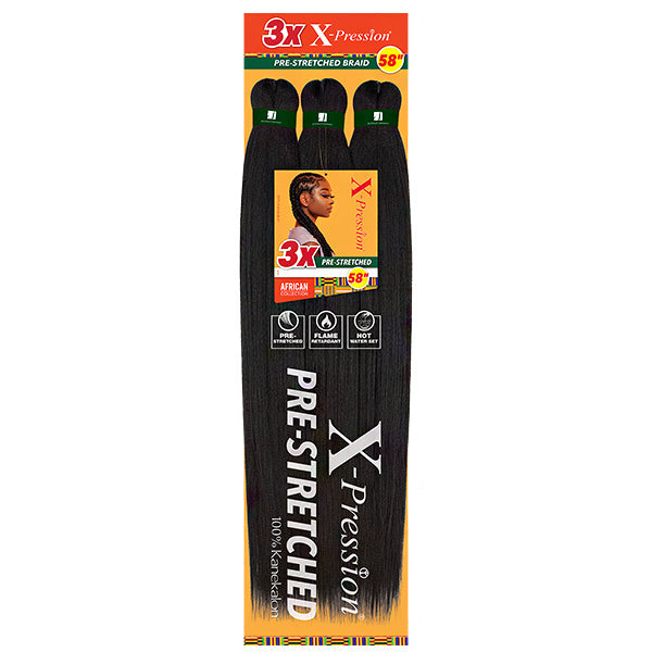 Sensationnel X-Pression Synthetic Braid 58 Inches 1B