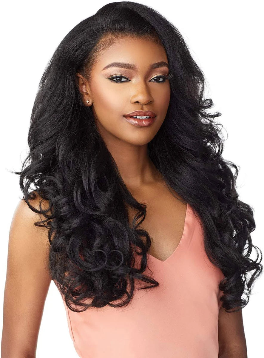 Sensationnel Synthetic Half Wig Instant Weave Drawstring Cap