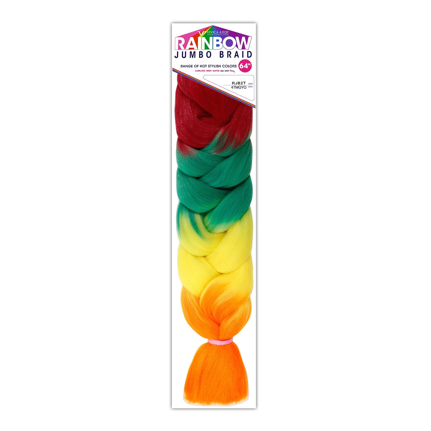 Vivica Fox Synthetic Hair Braids Rainbow Jumbo Braid