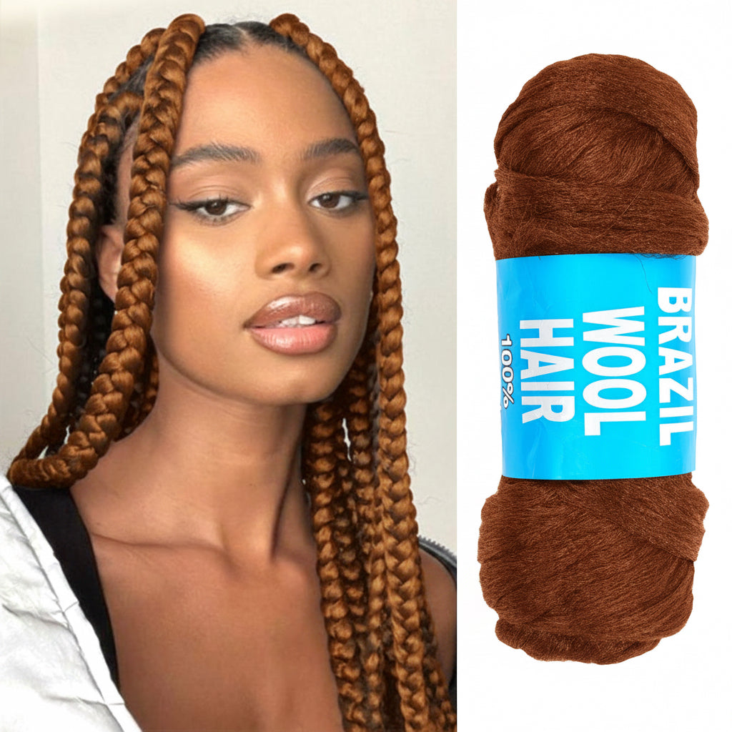 Authentic Brazilian Wool Hair Yarn for Braids